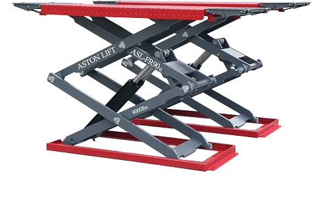 Aston 9000lbs Ultra-Thin Car Auto Scissor Lift Full Rise ***Electric Lock Release*** Hoist 110V ASL-FR9011