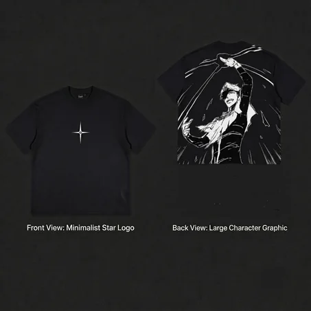 T-shirt oversized Aizen |BLEACH