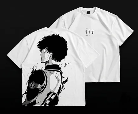 T-shirt oversezed Blue luck