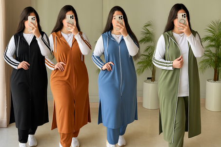 كيطمة 3 قطع طويلة