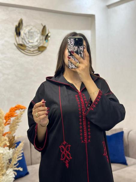 جلابة مخزنية دان ديكونار بالطرز والعقاد –جميع  مقاسات