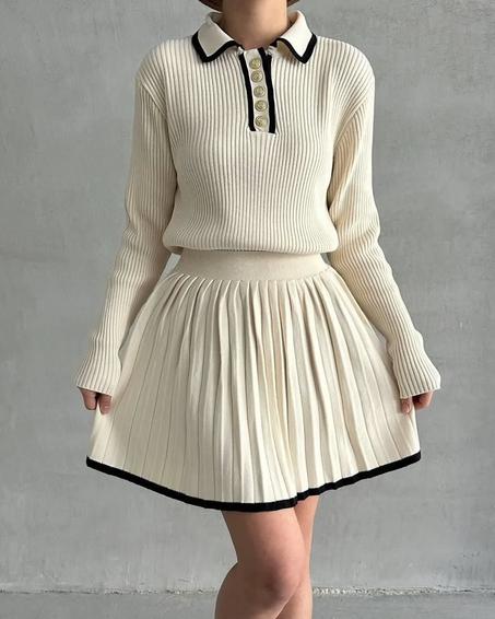 2 pièces en maille douce