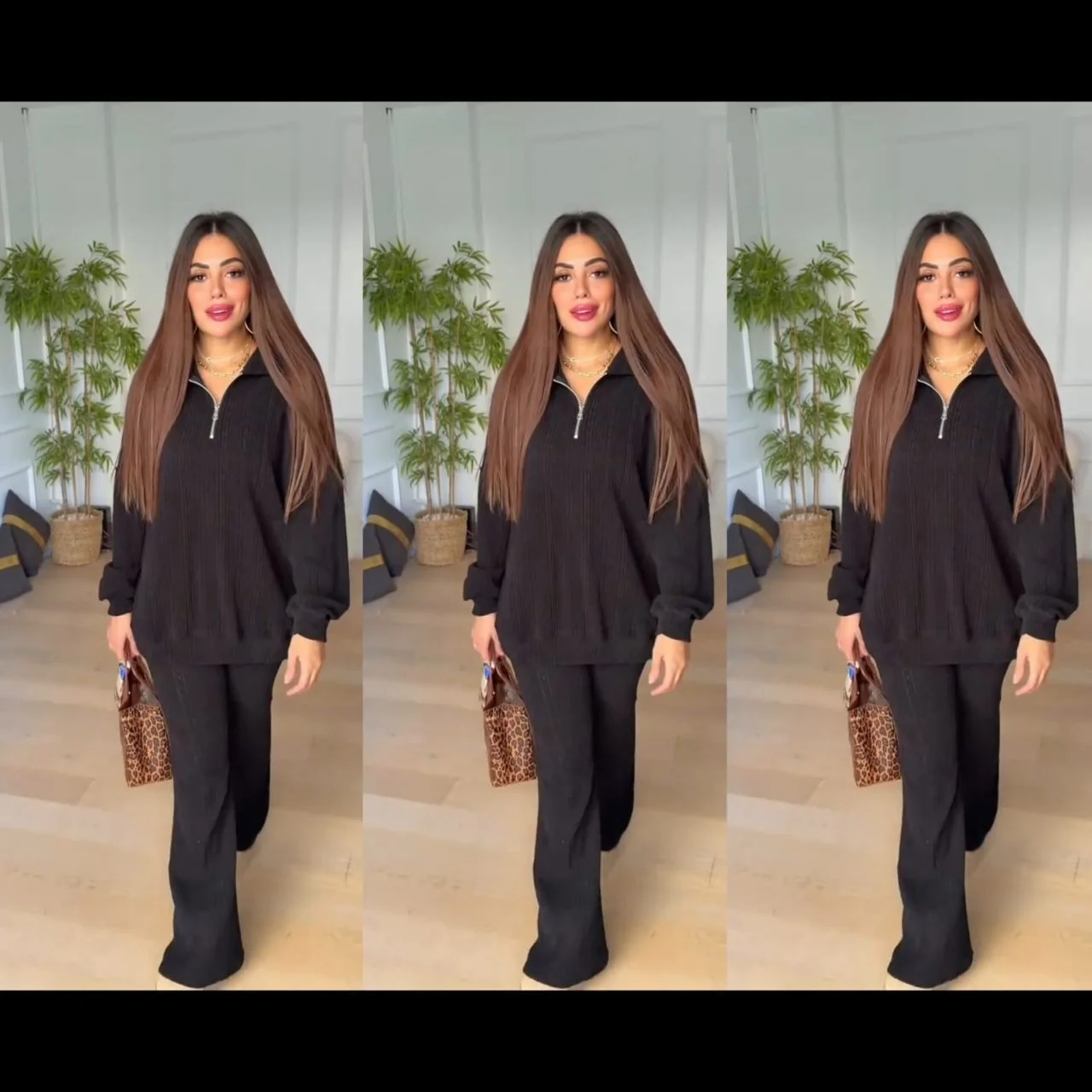 ensemble ثوب خيط مطلاسي شتوي