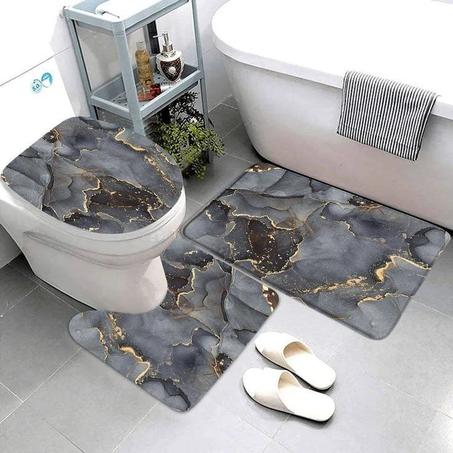 سجادة الحمام الرخامية الأنيقة: لمسة سحرية لجمال حمامك! ✨ اطلبي الآن وواكبي آخر صيحات الديكور! توصيل مجاني + الدفع عند الاستلام