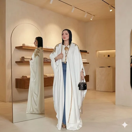 👗 إطلالة ملكية بكمينو كاش أنيق
