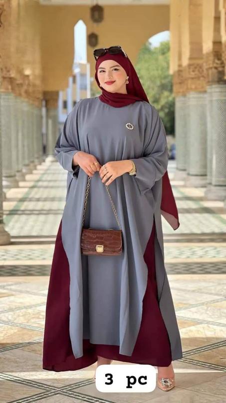 ، جيناك بالجديد والحصري 🌸 عباية ملكية بـ 3 قطع