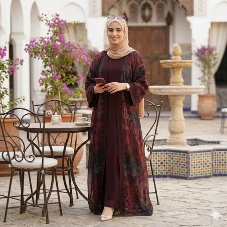 🎊🌙 تليجة فخمة وتحتها روزة… لوك العيد المثالي!