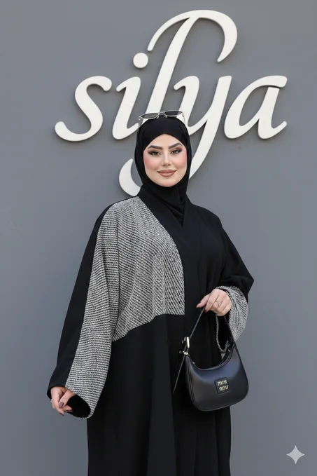 عباية بالشال مصمّمة بعناية،