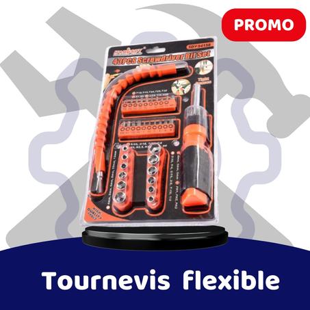 Pack 3en1 D'outillage tournevis flexible + bande magnétique + colle adhésif