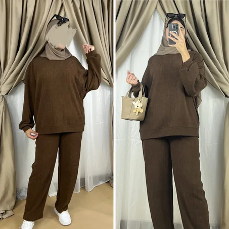 Ensemble Oversize jacquard