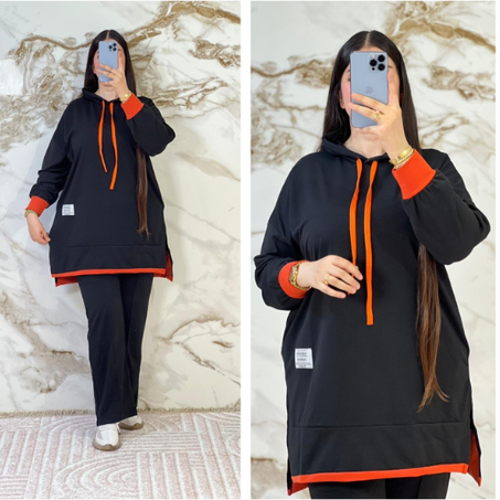 سورفيت نسائي عصري ولمسة برتقالية مميزة 