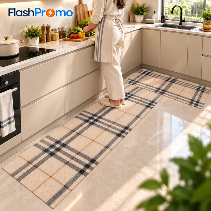 Tapis Cuisine - Qualité Premium (2 Pièces)
