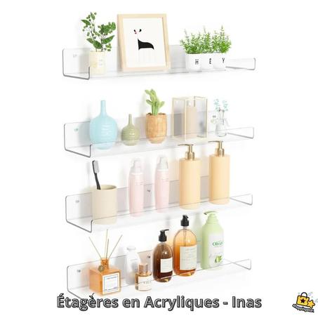 Étagères en Acryliques - 4 Pièces