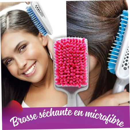 Brosse à cheveux séchante et démêlante en microfibres BellaHair®