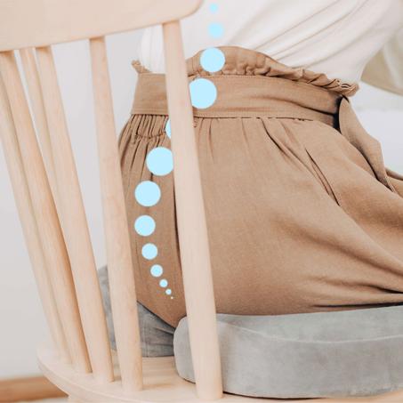 Coussin orthopédique pour soulager les douleurs du coccys et lombaire