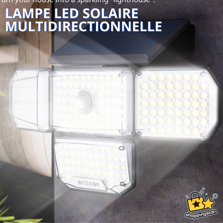 Lampe LED solaire multidirectionnelle