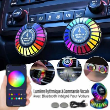 Lumière Rythmique À Commande Vocale Avec Bluetooth Intégré