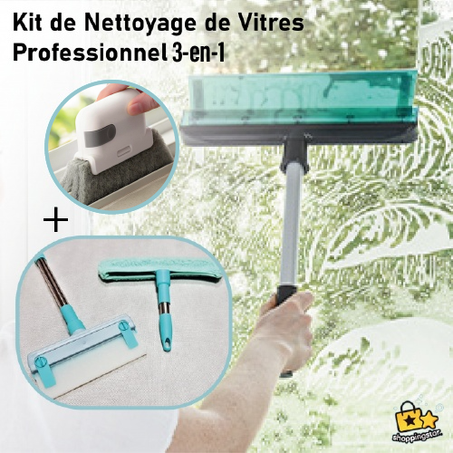 Kit Professionnel de nettoyage de vitres - Qualité premium