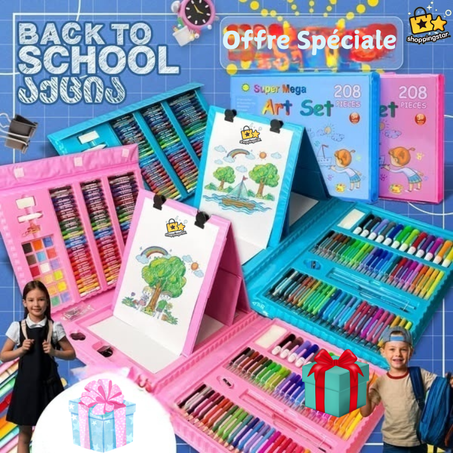 Kit de dessin pour enfants 208 piéces