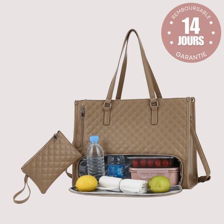 Sac à main élégant avec compartiment isothermique - MARRON