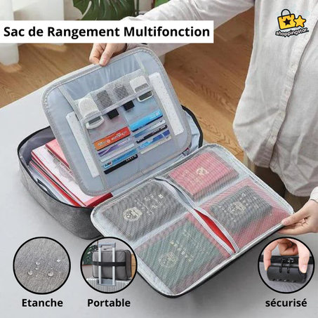 Sac de Rangement multifonctions pour Documents et Objets de Valeur