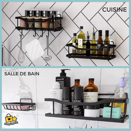 Caddie Inoxydable pour Cuisine & Salle de bain - 5 Pièces