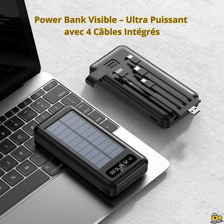 Banque d'Alimentation Solaire Portable PowerBank 10000mAh