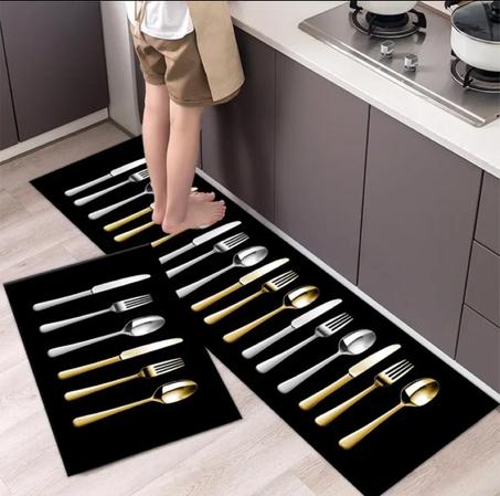 Tapis Cuisine - Qualité Premium (2 Pièces)