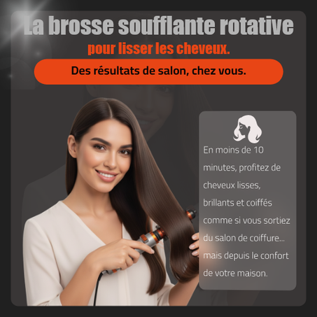 Sèche-cheveux Rotatif  2-en-1