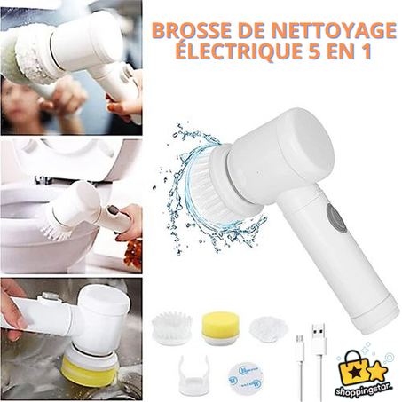 Brosse de nettoyage électrique 5 en 1