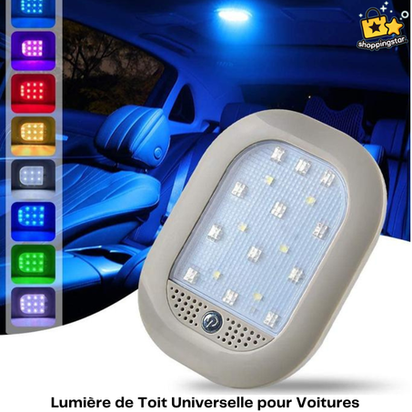 Lumière de Toit Universelle pour Voitures - Batterie Longue Durée et Port USB