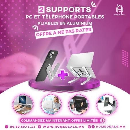 Pack de Supports en Aluminium pour Téléphone & Ordinateur Portables