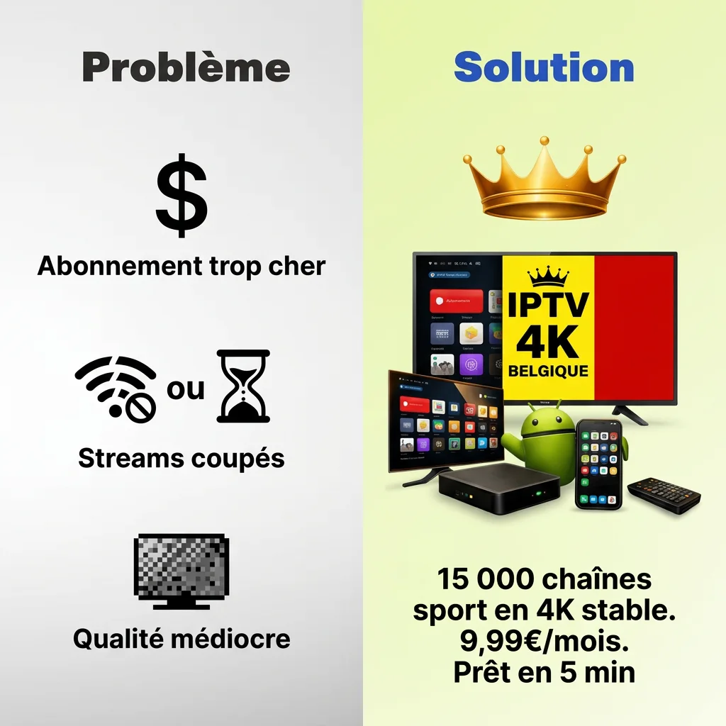 IPTV Belgique 1 Mois – Meilleur Abonnement IPTV Belgique 4K