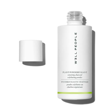 Well People Polvo exfoliante vegetal de carbón renovador, exfoliante para iluminar y suavizar tu cutis, vegano y libre de crueldad animal