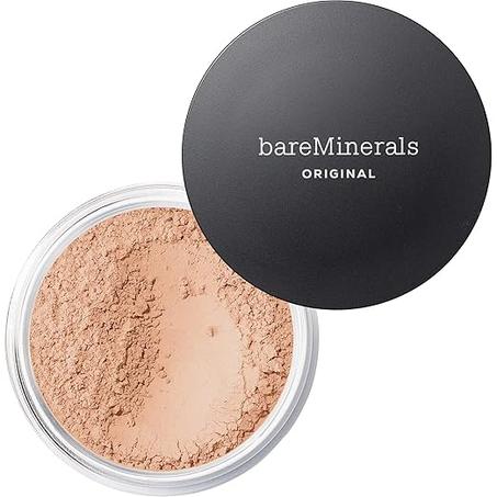 bareMinerals Base de maquillaje original en polvo suelto SPF 15, maquillaje ligero mineral suelto, cobertura construible, sin talco, vegano