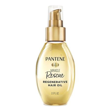 Pantene Miracle Rescue - Aceite regenerativo para el cabello, 2.0 onzas líquidas, tratamiento de reparación profunda para cabello seco y dañado