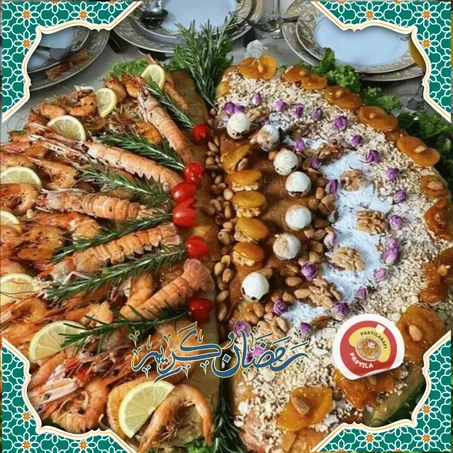 Twin Passtilla de luxe moitié fruit de mer moitié poulet amande