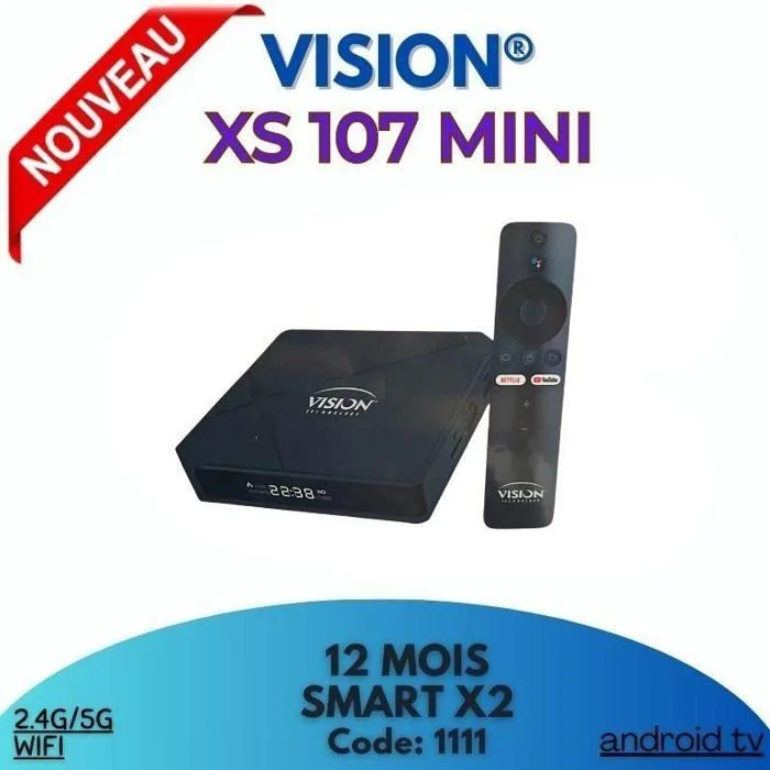 Le TV Box Vision XS 107 Mini + Abonment