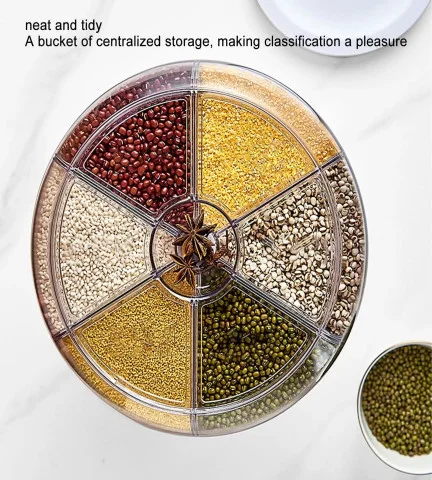 رف تخزين منزلي بطابقين باللون الذهبي