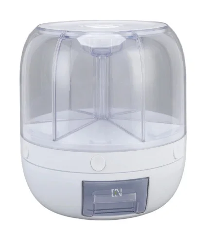 رف تخزين منزلي بطابقين باللون الذهبي