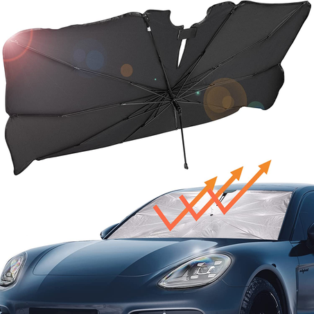 مظلة للنافذة الأمامية للسيارة قابلة للطي