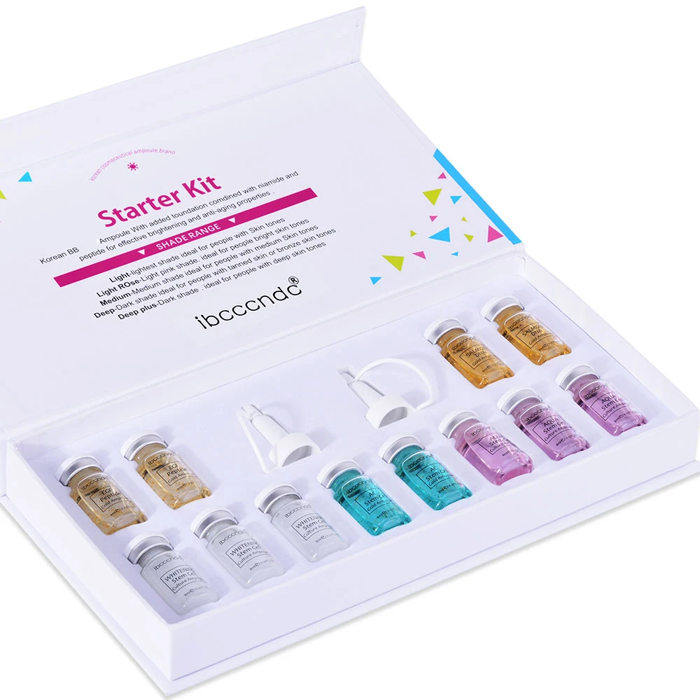 SÉRUM FACIAL SOIN VISAGE ANTI-ÂGE AMPOULES POUR MTS 8ML 12 FLACONS - KIT DE DÉMARRAGE