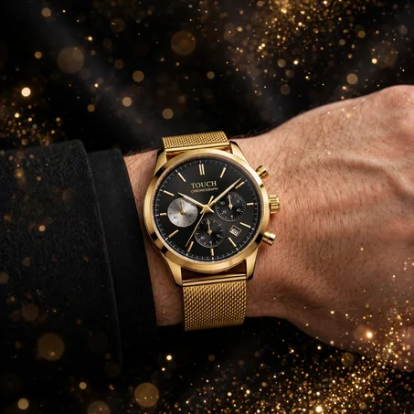 ساعة Brand Touch إصدار الملوك - ذهب ملكي بلمسة فاخرة
