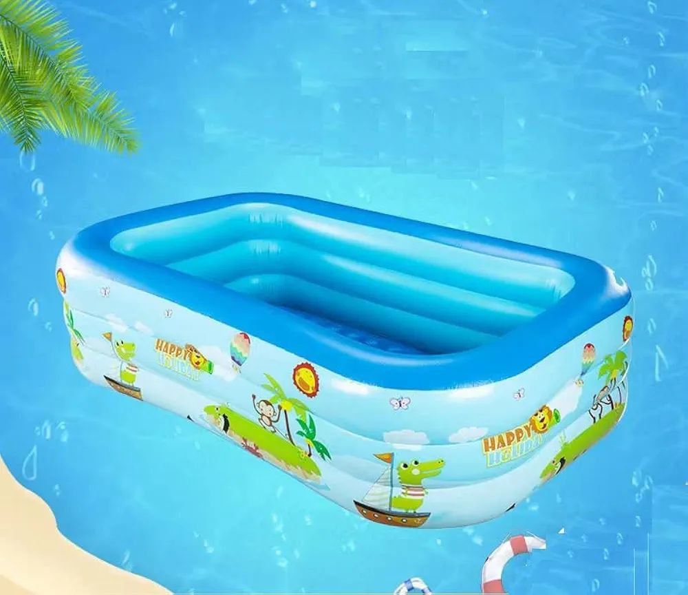 مسبح ممتع وآمن للأطفال – مع منفاخ هوائي