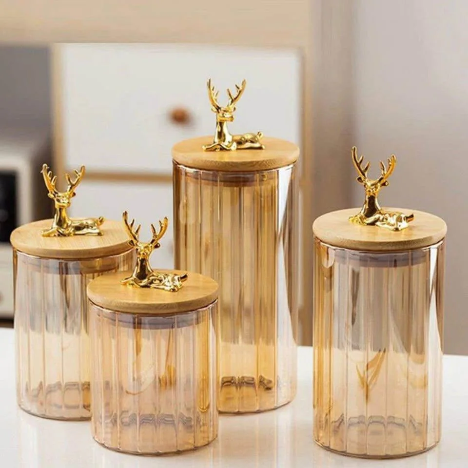 علب تخزين أنيقة للمكسرات أو القهوة – لمسة فنية في كل زاوية