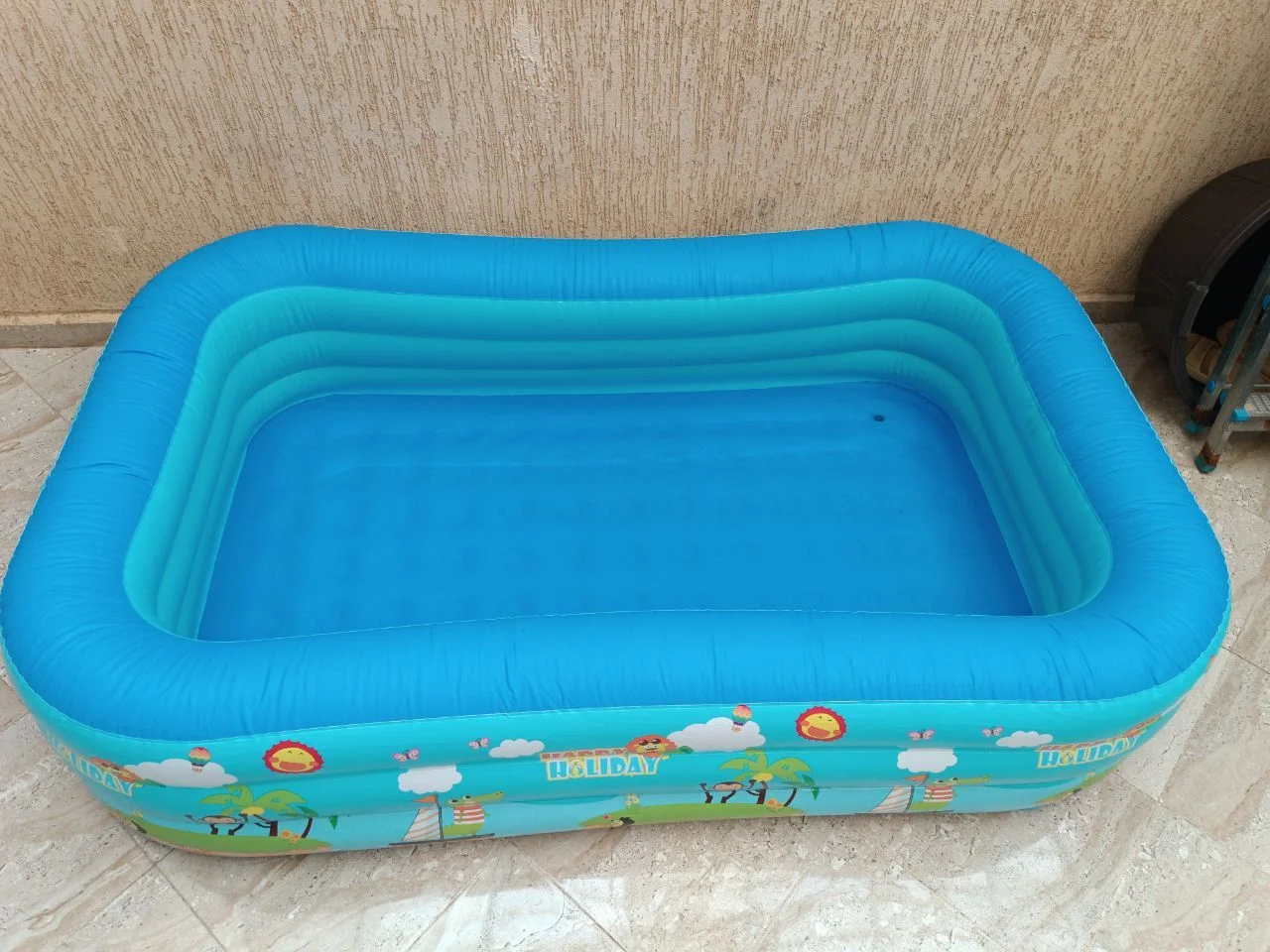 مسبح ممتع وآمن للأطفال – مع منفاخ هوائي