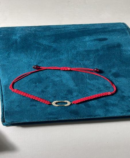 18 k براسلي حلقة الأناقة  ذهب / Bracelet en croix chic