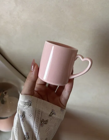 ceramic heart cup
