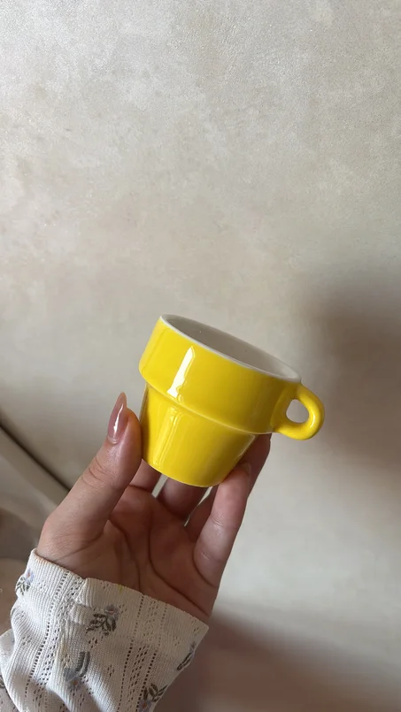 ceramic espresso cup 💛