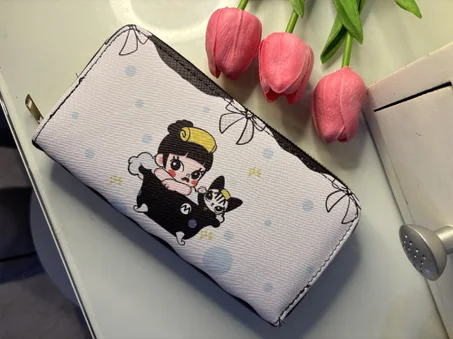 cute wallet with black details